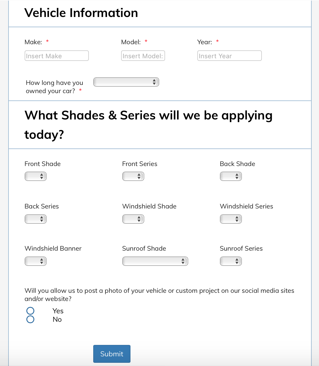 Digital Client Check In Form - Custom Built