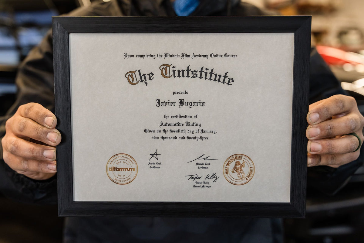 Printed and Framed Course Completion Certificate